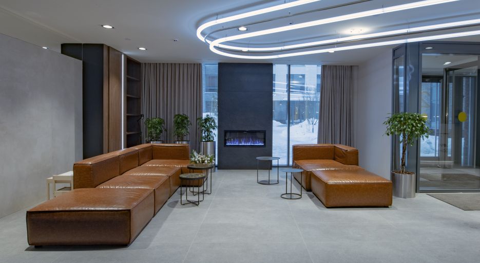 Входная зона ЖК Level Амурская-4